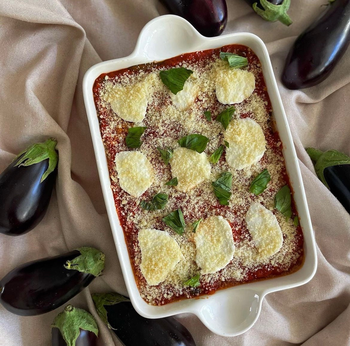 Aubergine parmigiana (GF)